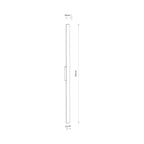 Nowodvorski Lampa ścienna natynkowa DEMI LED L 24W 220-230 50/60 IP54 - Aluminium lakierowane - Czarny 11558
