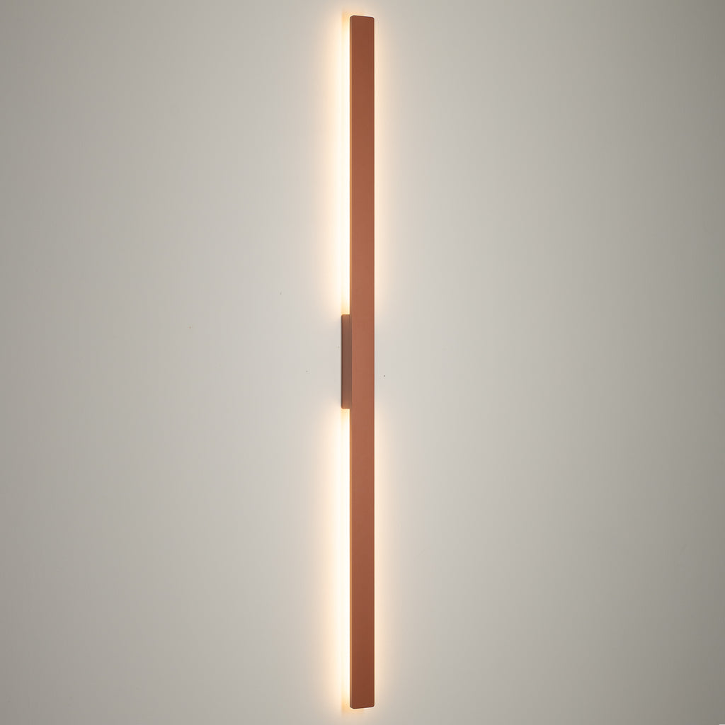Nowodvorski Lampa ścienna natynkowa DEMI LED L 24W 220-230 50/60 IP54 - Aluminium lakierowane - Terakota 11561