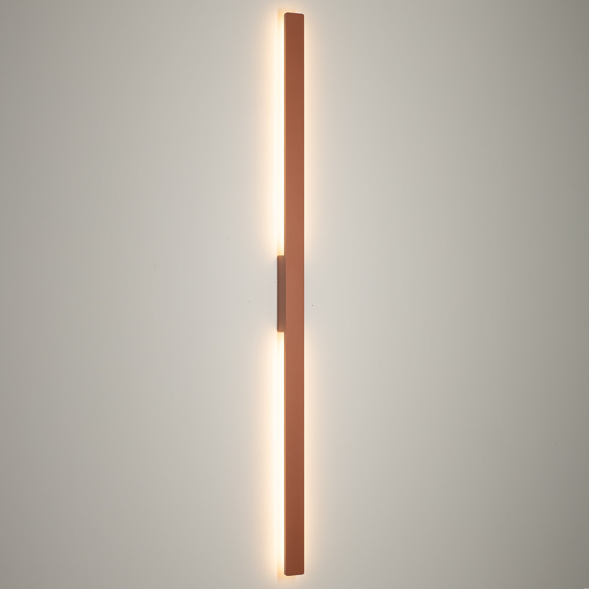 Nowodvorski Lampa ścienna natynkowa DEMI LED L 24W 220-230 50/60 IP54 - Aluminium lakierowane - Terakota 11561