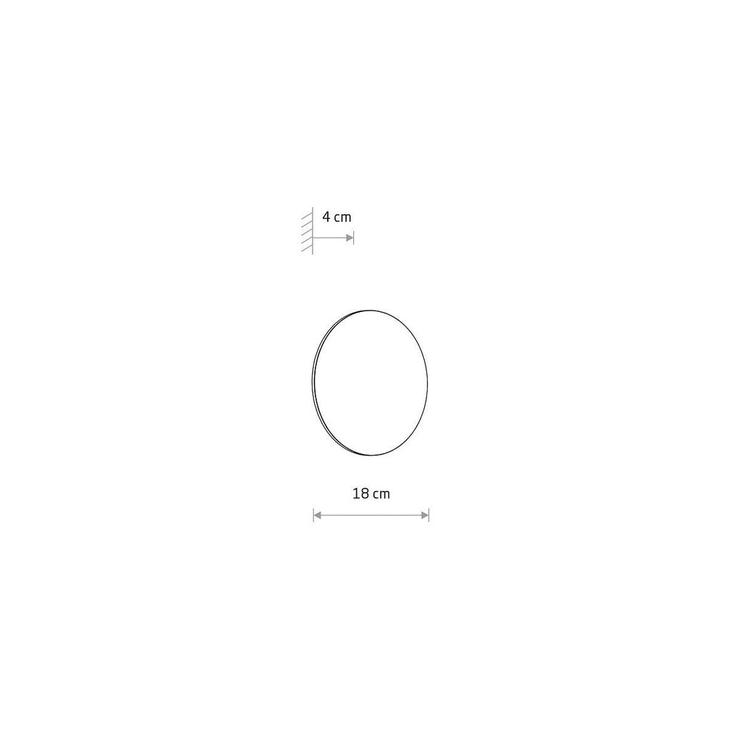 Nowodvorski Lampa ścienna natynkowa ARIA LED M 9W 220-230 50/60 IP54 - Aluminium lakierowane - Beżowy 11566
