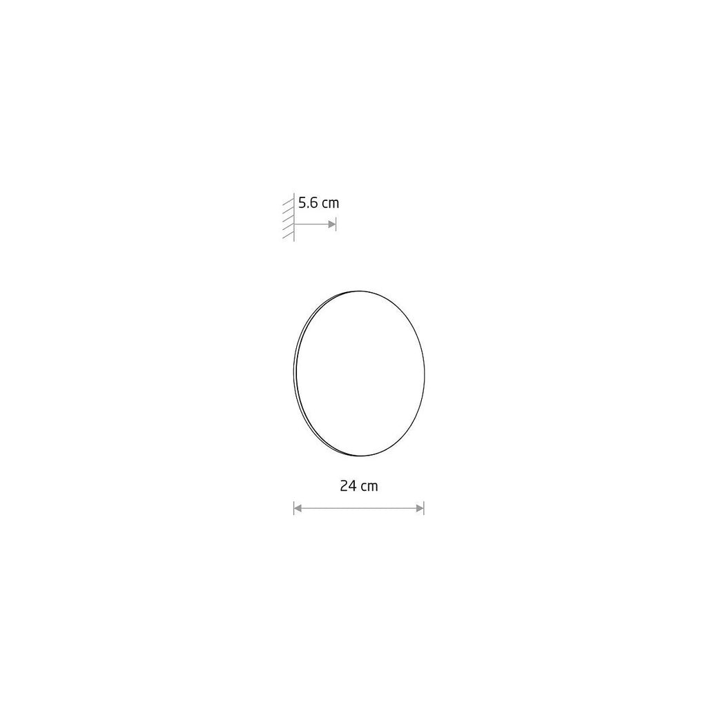 Nowodvorski Lampa ścienna natynkowa ARIA LED L 12W 220-230 50/60 IP54 - Aluminium lakierowane - Beżowy 11570