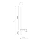 Nowodvorski Kinkiet regulowany z włącznikiem EASY LED LEFT 1x10W only LED, 1x11W LED 50/60Hz - Aluminium - Biały 11578