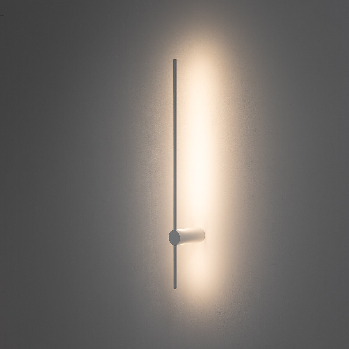 Nowodvorski Kinkiet SABER LED M 11W 50/60Hz - Aluminium lakierowane - Biały I 11591 - lampa włączona