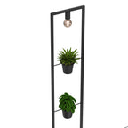 lampa podł Flores (2 flower pots) black 1xE27