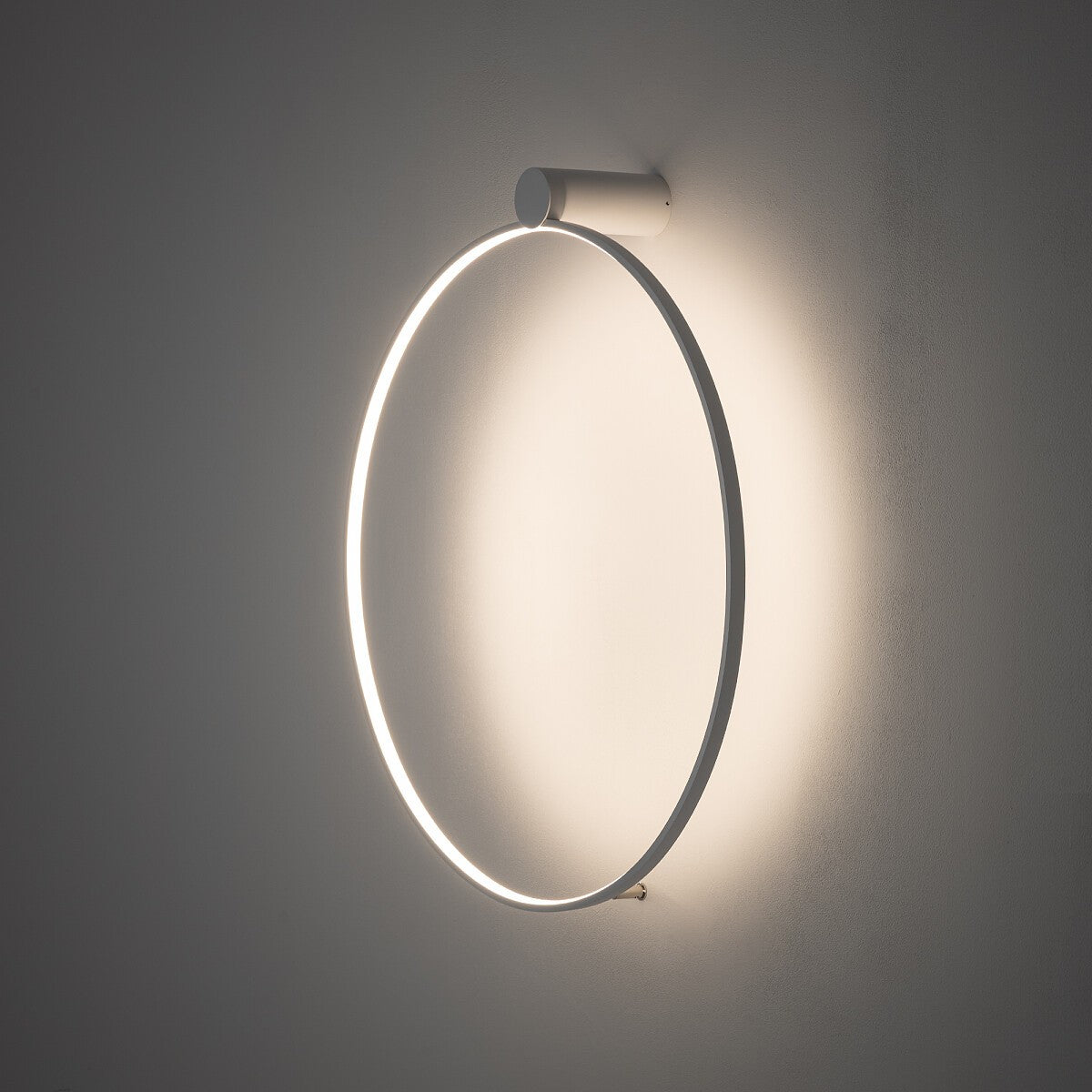 Nowodvorski Lampa przysufitowa CIRCOLO LED M 21W 50/60Hz - Aluminium lakierowane - Biały 11603 - lampa włączona