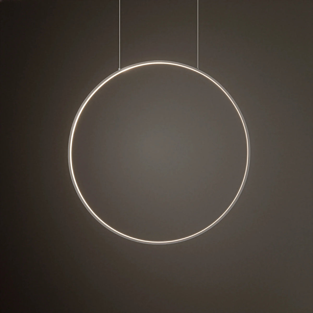 Nowodvorski Lampa wisząca CIRCOLO LED M 21W 50/60Hz - Aluminium lakierowane - Biały II 11605 - lampa włączona