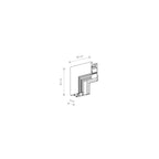 Nowodvorski System szynowy LVM RECESSED INSIDE CORNER - Aluminium - Biały 11623