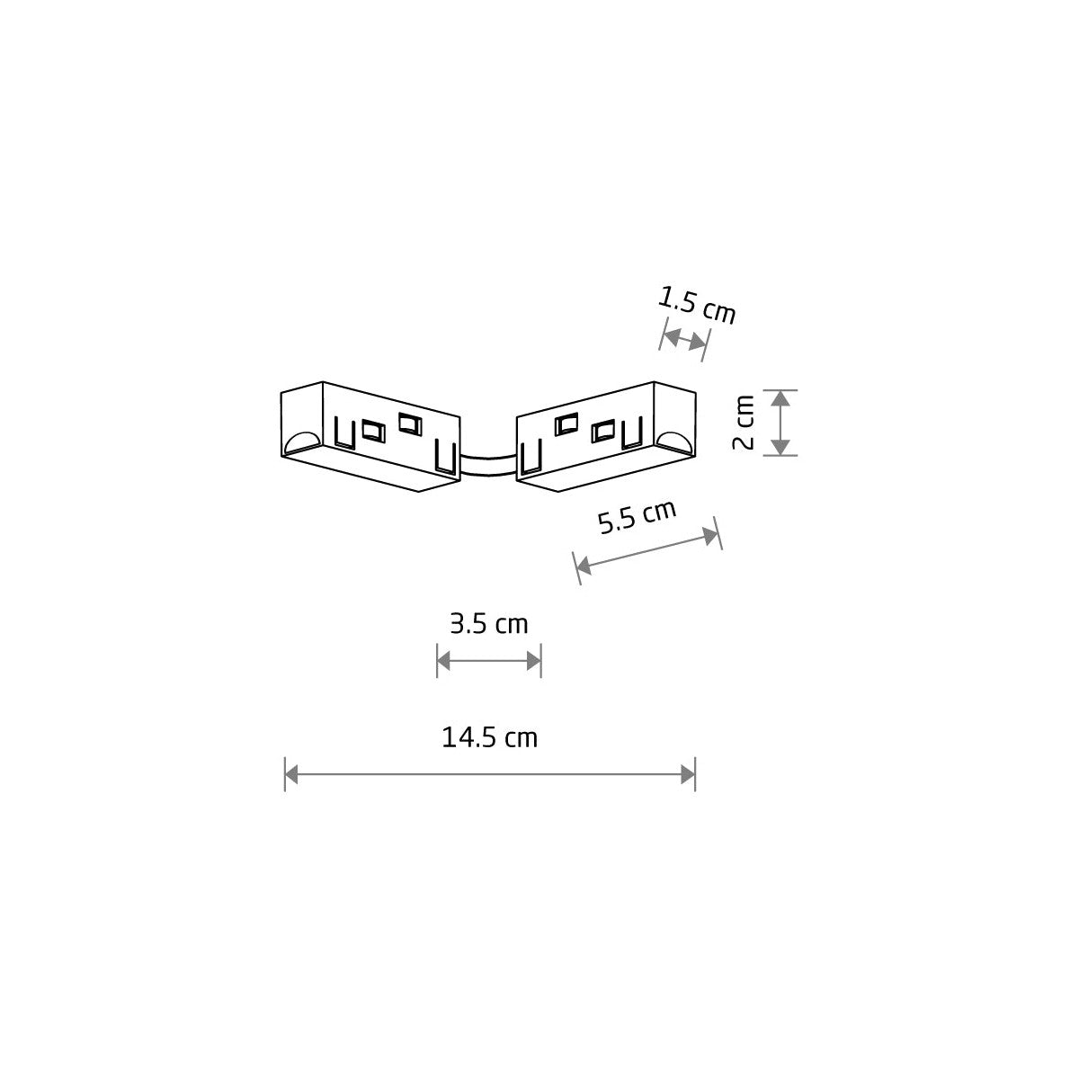 Nowodvorski System szynowy LVM STRAIGHT CONDUCTIVE MODULE - Tworzywo sztuczne - Biały 11628