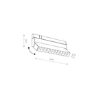 Nowodvorski System szynowy LVM FOCUS OUT LED 9W 9W 48 - Aluminium lakierowane - Biały 11634