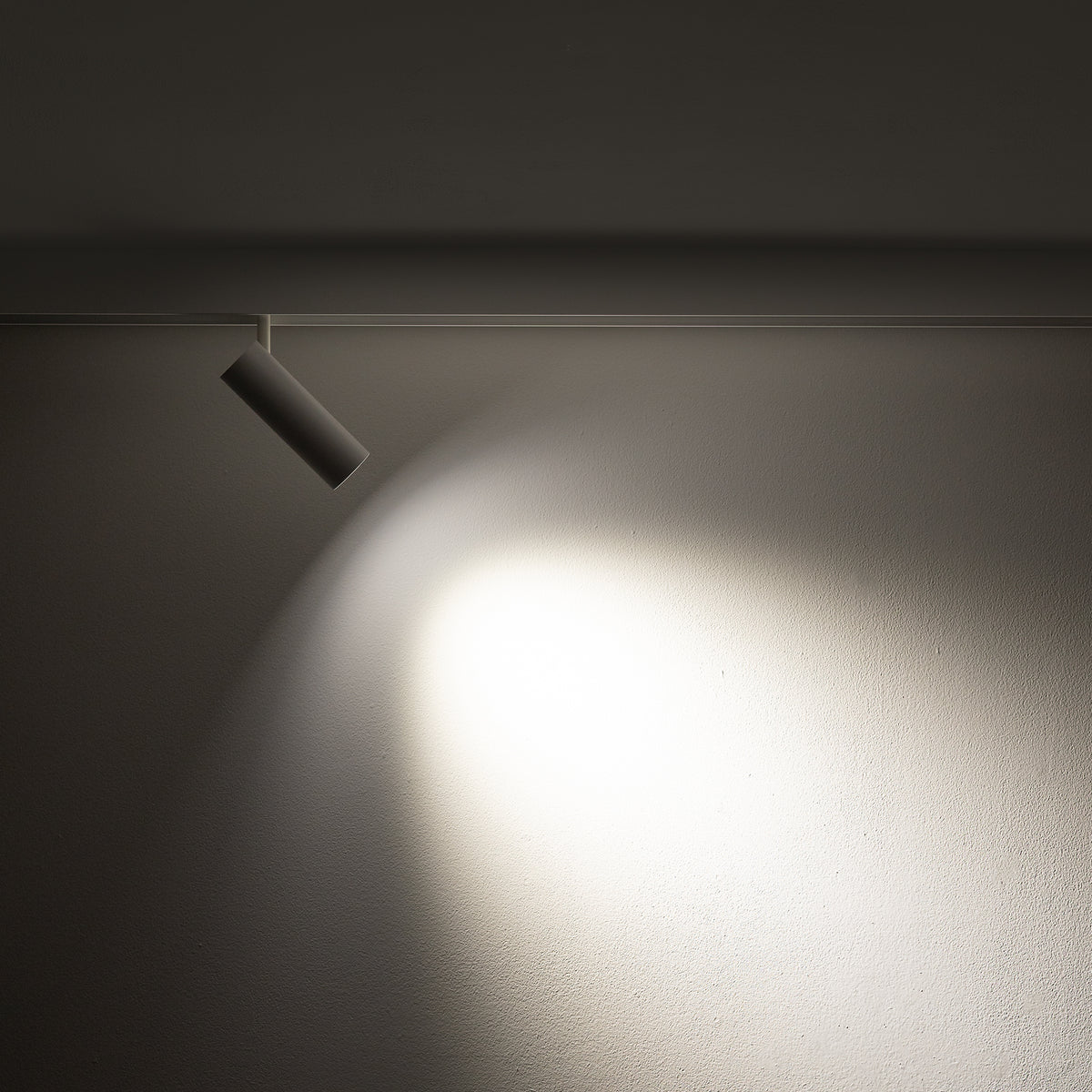 Nowodvorski System szynowy LVM SPOT LED 9W 9W 48 - Aluminium lakierowane - Biały 11644 - lampa włączona