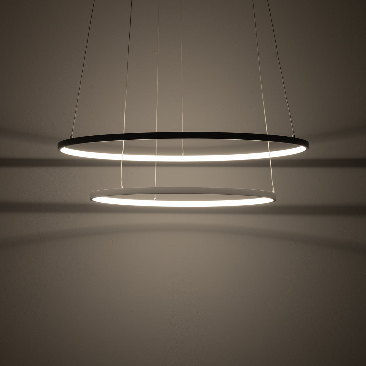 Nowodvorski Lampa wisząca CIRCOLO POWER LED 67W 220-230 50/60 - Aluminium lakierowane - Biały 11646 - lampa włączona