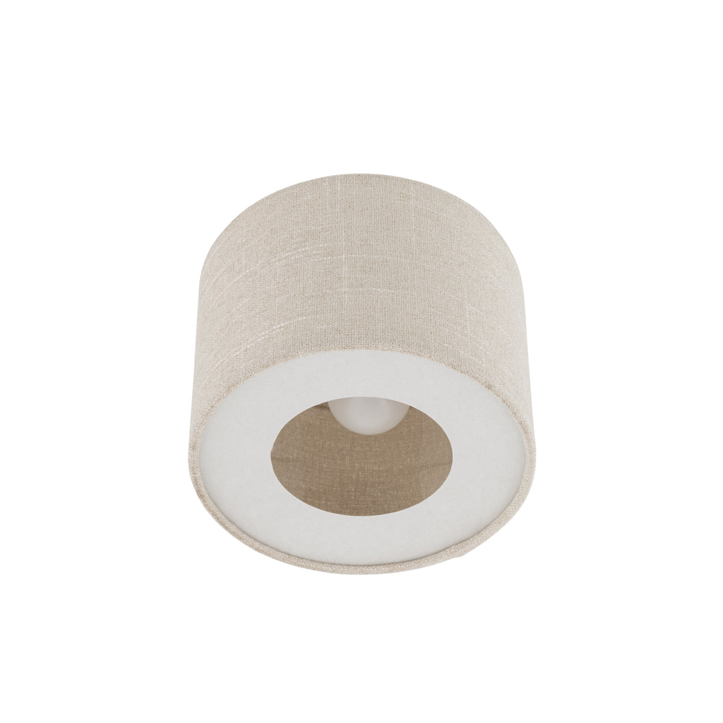 Nowodvorski Lampa przysufitowa SANTANA S 15W only LED 220-230 50/60 Hz - Tkanina - Kremowy 11650