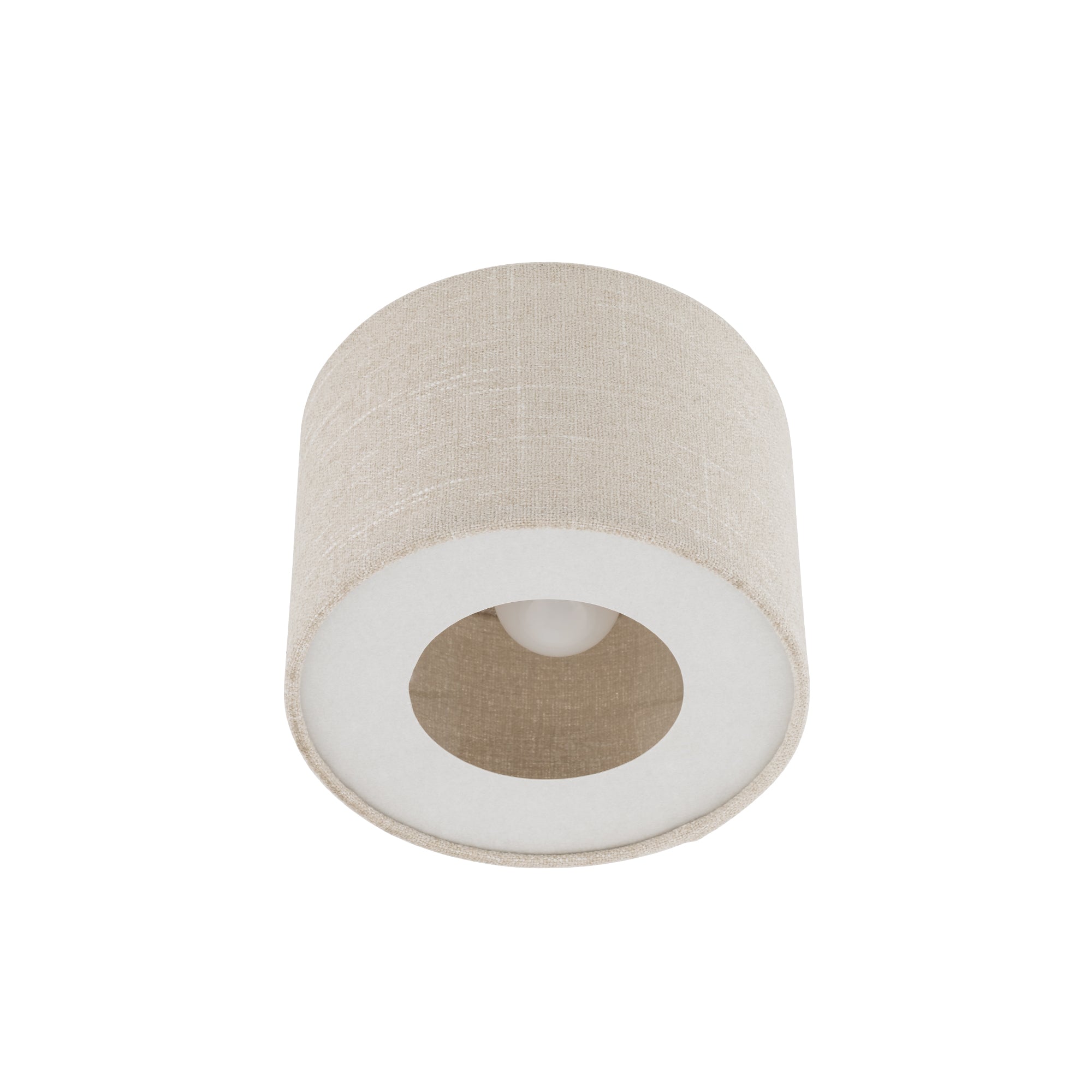 Nowodvorski Lampa przysufitowa SANTANA S 15W only LED 220-230 50/60 Hz - Tkanina - Kremowy 11650