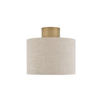 Nowodvorski Lampa przysufitowa SANTANA S 15W only LED 220-230 50/60 Hz - Tkanina - Kremowy 11650