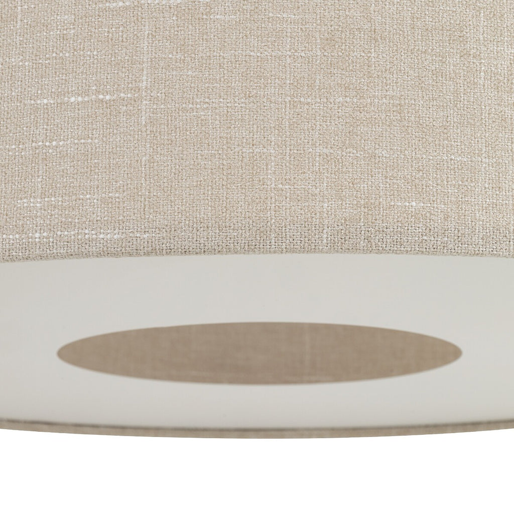 Nowodvorski Lampa przysufitowa SANTANA S 15W only LED 220-230 50/60 Hz - Tkanina - Kremowy 11650