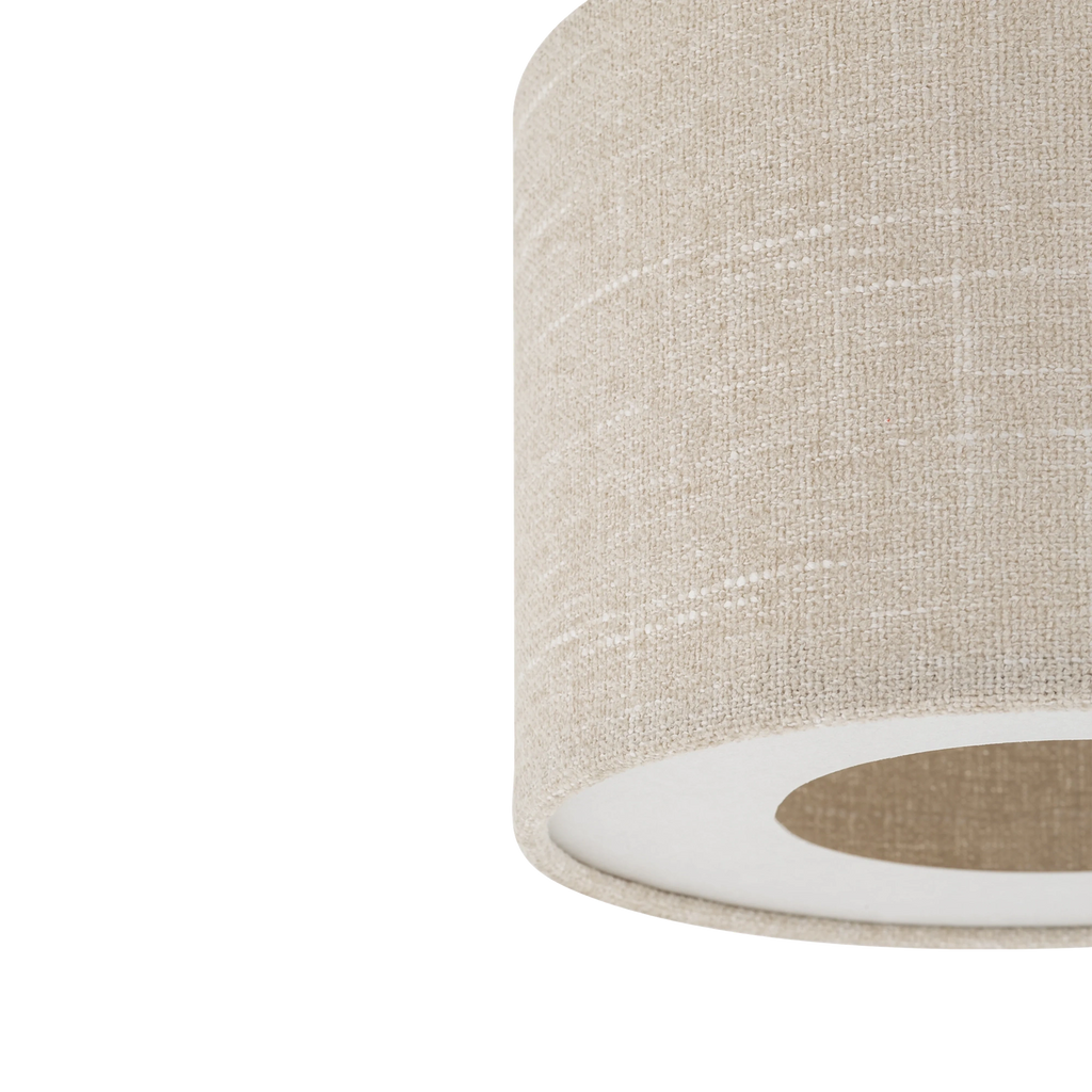 Nowodvorski Lampa przysufitowa SANTANA S 15W only LED 220-230 50/60 Hz - Tkanina - Kremowy 11650