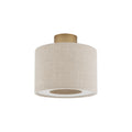 Nowodvorski Lampa przysufitowa SANTANA S 15W only LED 220-230 50/60 Hz - Tkanina - Kremowy 11650