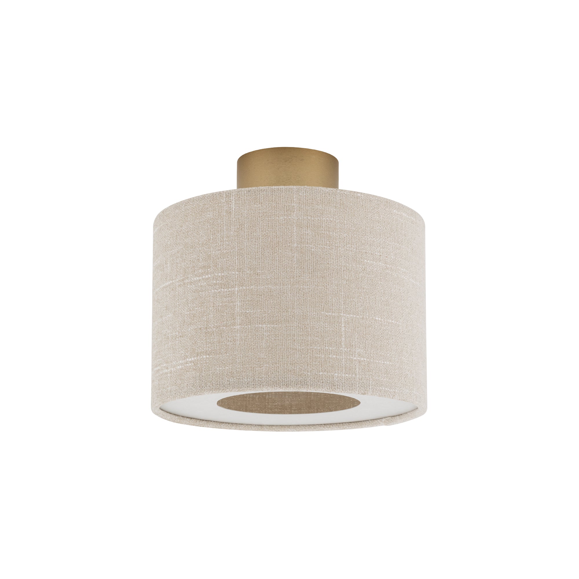 Nowodvorski Lampa przysufitowa SANTANA S 15W only LED 220-230 50/60 Hz - Tkanina - Kremowy 11650