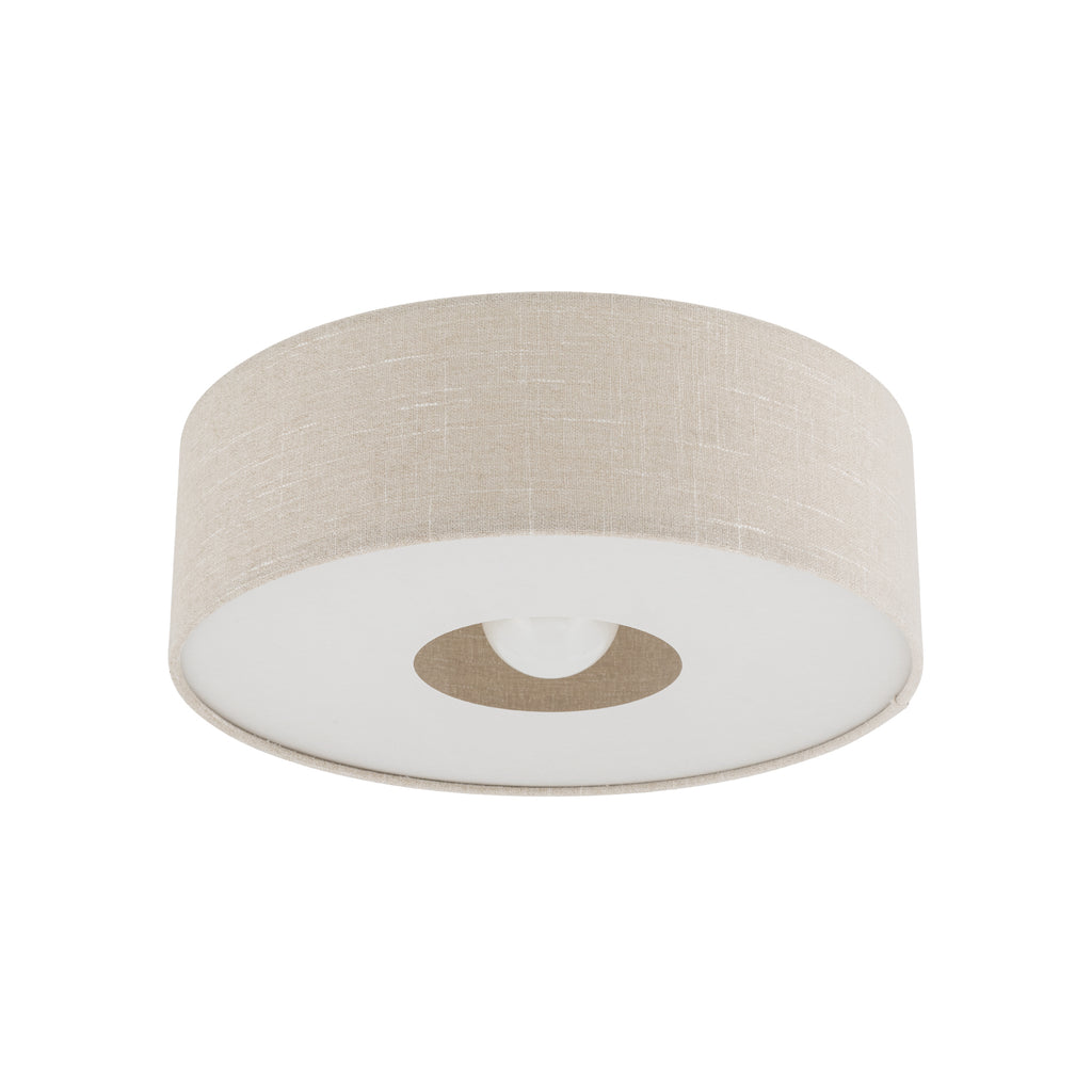 Nowodvorski Lampa przysufitowa SANTANA  M 25W only LED 220-230 50/60 Hz - Tkanina - Kremowy 11651