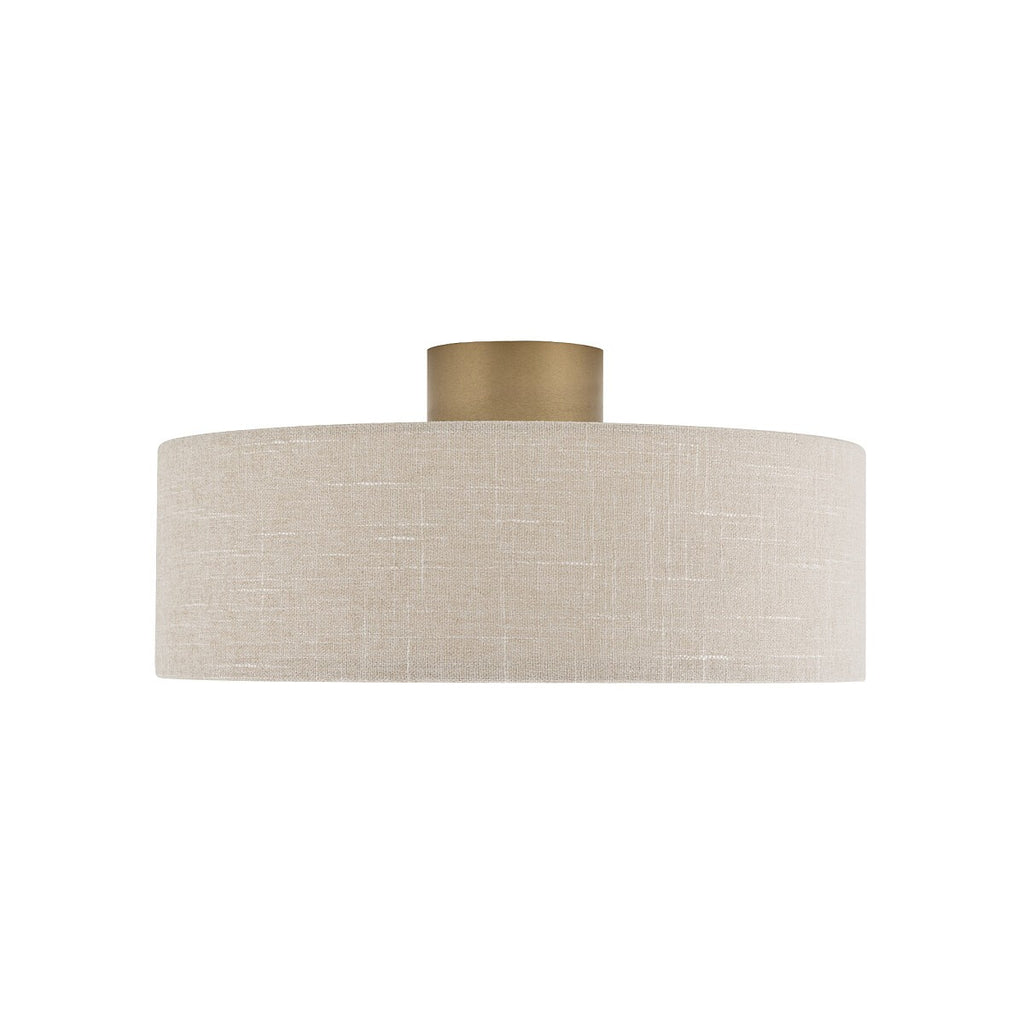 Nowodvorski Lampa przysufitowa SANTANA  M 25W only LED 220-230 50/60 Hz - Tkanina - Kremowy 11651