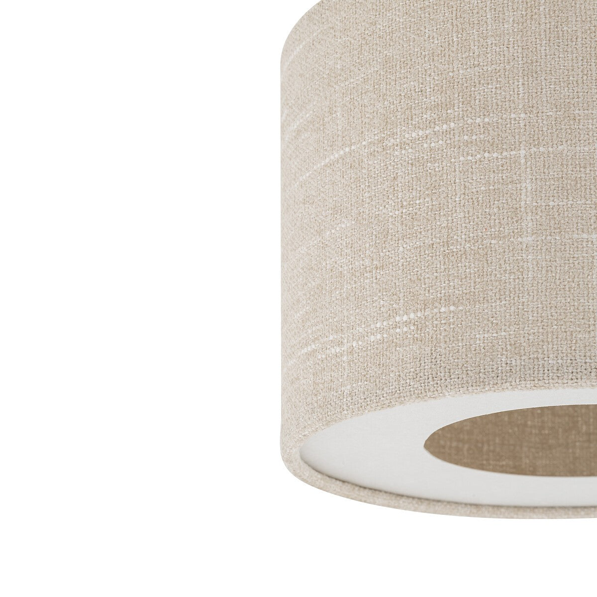 Nowodvorski Lampa przysufitowa SANTANA  M 25W only LED 220-230 50/60 Hz - Tkanina - Kremowy 11651