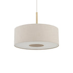Nowodvorski Lampa wisząca SANTANA  M 25W only LED 220-230 50/60 Hz - Tkanina - Kremowy 11652