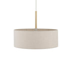 Nowodvorski Lampa wisząca SANTANA  M 25W only LED 220-230 50/60 Hz - Tkanina - Kremowy 11652