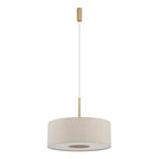 Nowodvorski Lampa wisząca SANTANA  M 25W only LED 220-230 50/60 Hz - Tkanina - Kremowy 11652