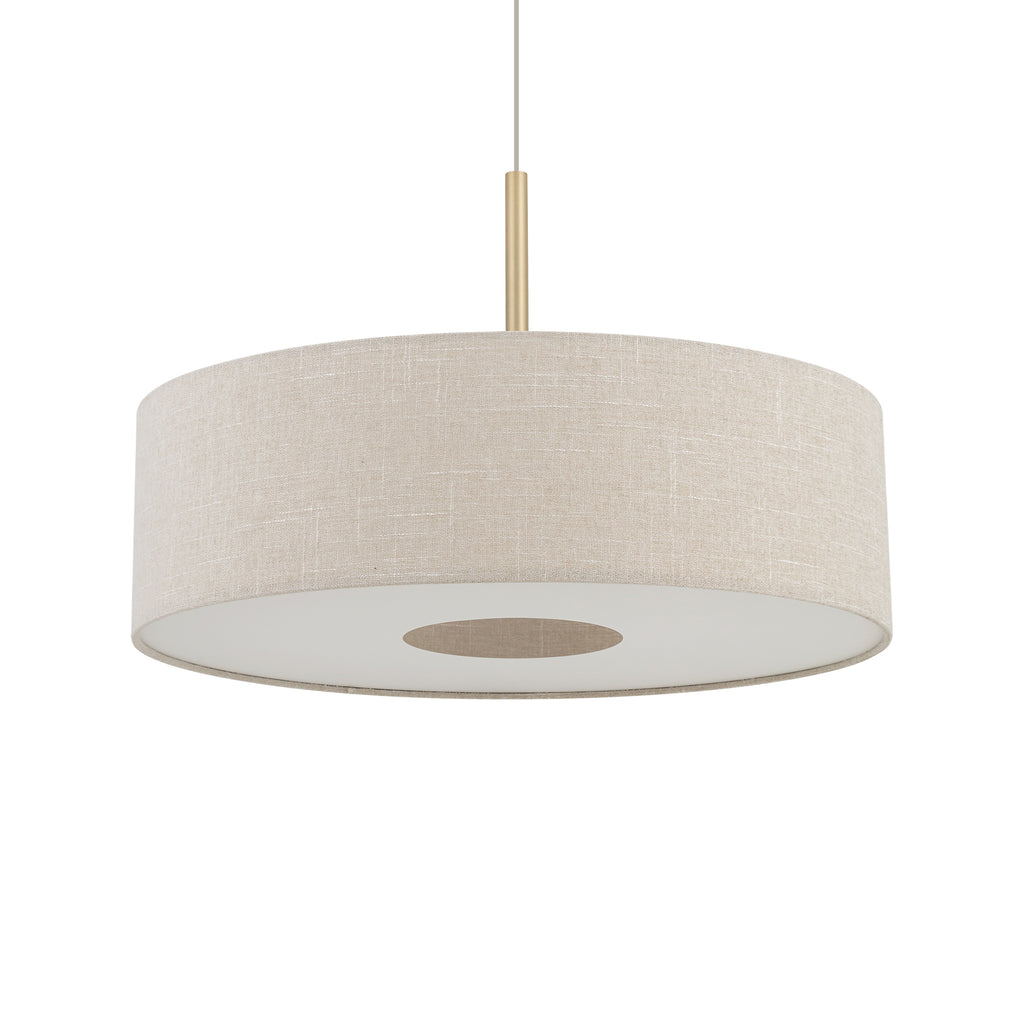 Nowodvorski Lampa wisząca SANTANA  L 25W only LED 220-230 50/60 Hz - Tkanina - Kremowy 11653