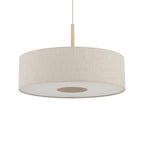 Nowodvorski Lampa wisząca SANTANA  L 25W only LED 220-230 50/60 Hz - Tkanina - Kremowy 11653
