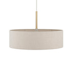 Nowodvorski Lampa wisząca SANTANA  L 25W only LED 220-230 50/60 Hz - Tkanina - Kremowy 11653