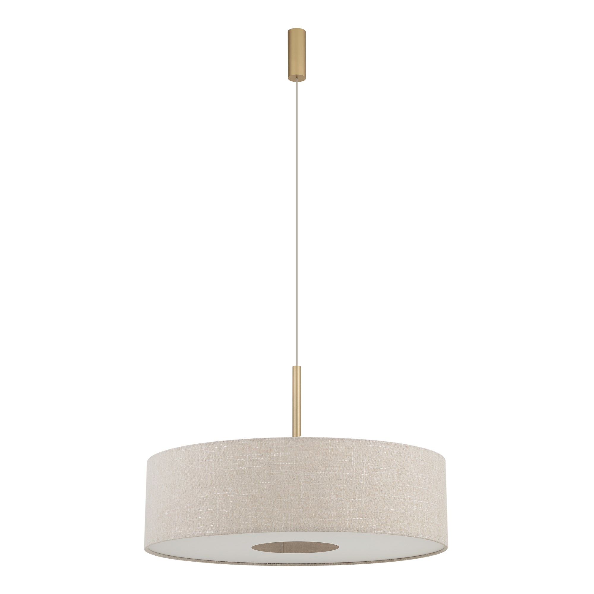Nowodvorski Lampa wisząca SANTANA  L 25W only LED 220-230 50/60 Hz - Tkanina - Kremowy 11653