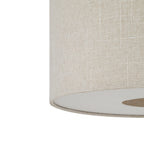 Nowodvorski Lampa podłogowa SANTANA 25W only LED 220-230 50/60 Hz - Tkanina - Kremowy 11656
