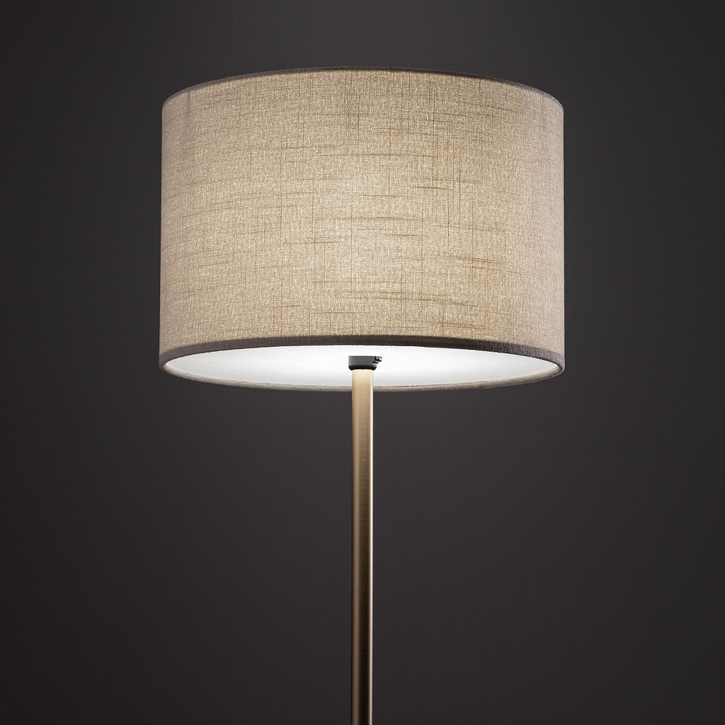 Nowodvorski Lampa podłogowa SANTANA 25W only LED 220-230 50/60 Hz - Tkanina - Kremowy 11656