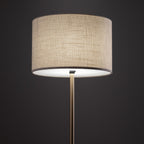 Nowodvorski Lampa podłogowa SANTANA 25W only LED 220-230 50/60 Hz - Tkanina - Kremowy 11656