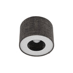 Nowodvorski Lampa przysufitowa AMARELA S 15W only LED 220-230 50/60 Hz - Tkanina - Czarny melanż 11657