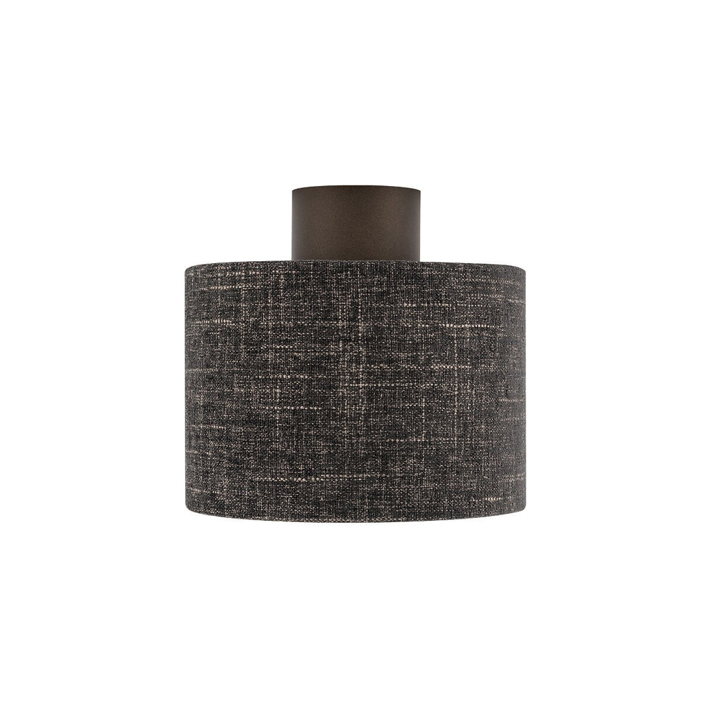 Nowodvorski Lampa przysufitowa AMARELA S 15W only LED 220-230 50/60 Hz - Tkanina - Czarny melanż 11657