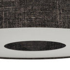 Nowodvorski Lampa przysufitowa AMARELA S 15W only LED 220-230 50/60 Hz - Tkanina - Czarny melanż 11657