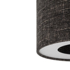 Nowodvorski Lampa przysufitowa AMARELA S 15W only LED 220-230 50/60 Hz - Tkanina - Czarny melanż 11657
