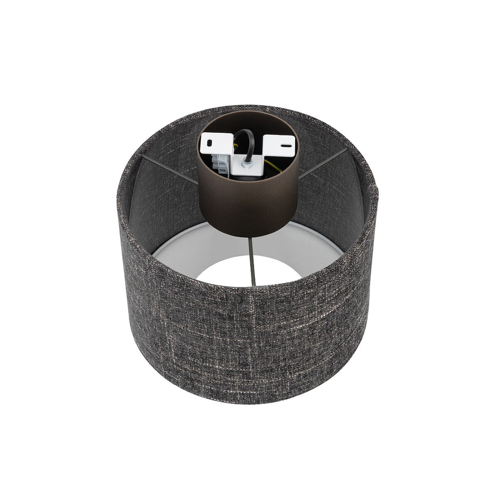 Nowodvorski Lampa przysufitowa AMARELA S 15W only LED 220-230 50/60 Hz - Tkanina - Czarny melanż 11657