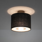 Nowodvorski Lampa przysufitowa AMARELA S 15W only LED 220-230 50/60 Hz - Tkanina - Czarny melanż 11657