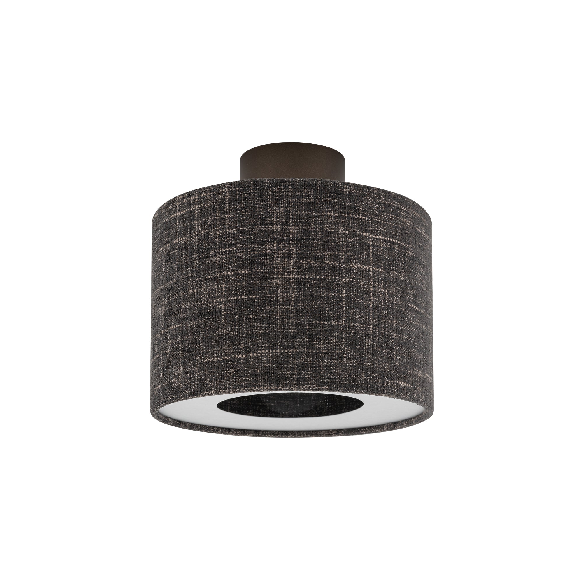 Nowodvorski Lampa przysufitowa AMARELA S 15W only LED 220-230 50/60 Hz - Tkanina - Czarny melanż 11657