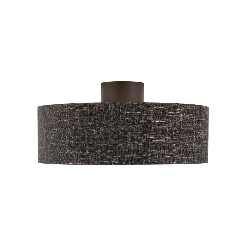 Nowodvorski Lampa przysufitowa AMARELA M 25W only LED 220-230 50/60 Hz - Tkanina - Czarny melanż 11658