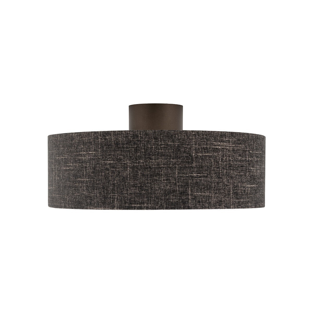 Nowodvorski Lampa przysufitowa AMARELA M 25W only LED 220-230 50/60 Hz - Tkanina - Czarny melanż 11658