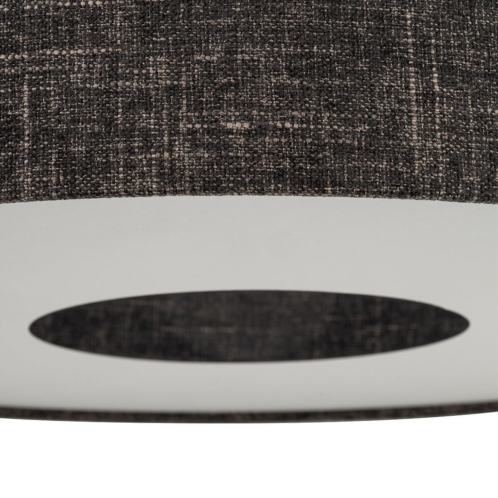Nowodvorski Lampa przysufitowa AMARELA M 25W only LED 220-230 50/60 Hz - Tkanina - Czarny melanż 11658