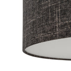 Nowodvorski Lampa przysufitowa AMARELA M 25W only LED 220-230 50/60 Hz - Tkanina - Czarny melanż 11658