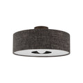 Nowodvorski Lampa przysufitowa AMARELA M 25W only LED 220-230 50/60 Hz - Tkanina - Czarny melanż 11658