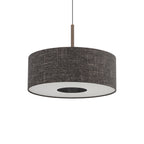 Nowodvorski Lampa wisząca AMARELA M 25W only LED 220-230 50/60 Hz - Tkanina - Czarny melanż 11659