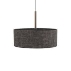 Nowodvorski Lampa wisząca AMARELA M 25W only LED 220-230 50/60 Hz - Tkanina - Czarny melanż 11659