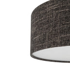 Nowodvorski Lampa wisząca AMARELA M 25W only LED 220-230 50/60 Hz - Tkanina - Czarny melanż 11659
